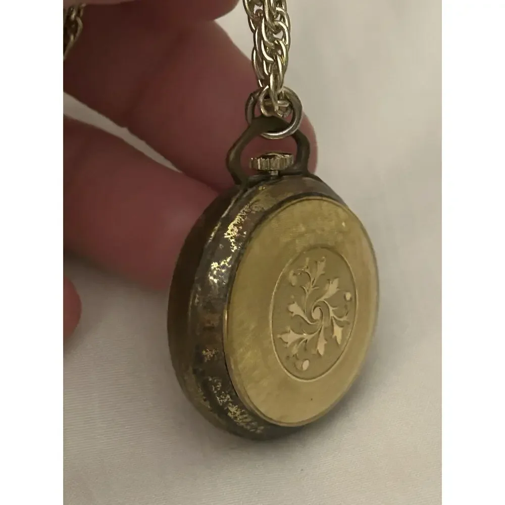 Vintage Waldman Antimagnetic Pendant Watch- Swiss Made-Not Working Parts/repair